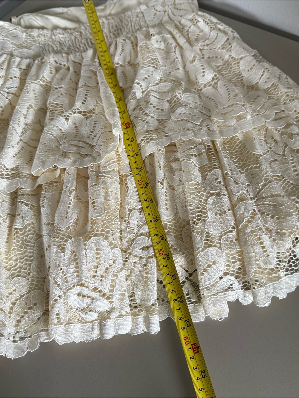 Maeve Anthropologie Lace Mini Dress white Ivory Coquette Romantic NWT Medium - Picture 16 of 17
